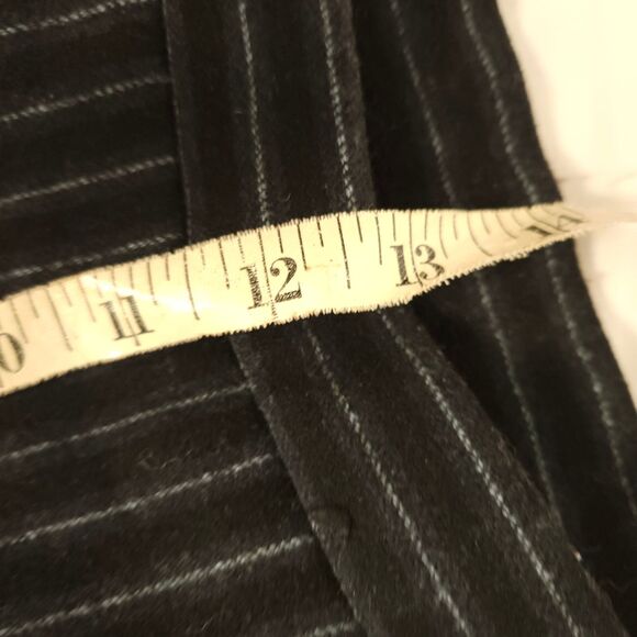 Talbots Womens 8 29x28 Black Striped Wool Silk Blend Career Work Dress Pants USA - Picture 5 of 6